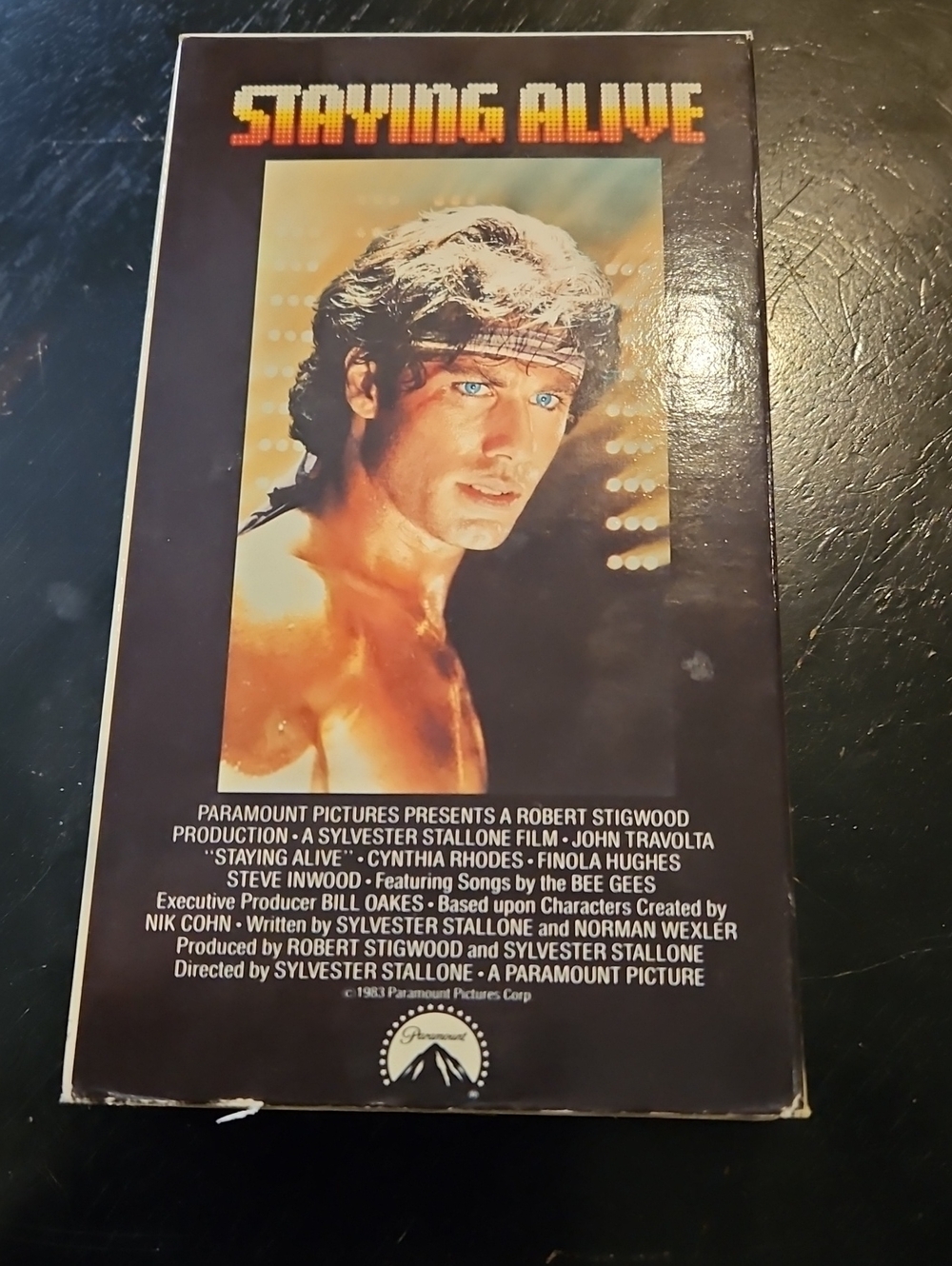 Vintage Collectible Staying Alive VHS Cassette Movie - Used